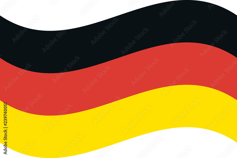Naklejka premium Germany flag, official colors and proportion correctly. National Germany flag.