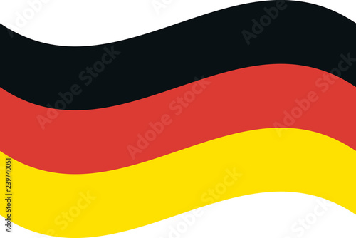 Germany flag, official colors and proportion correctly. National Germany flag.