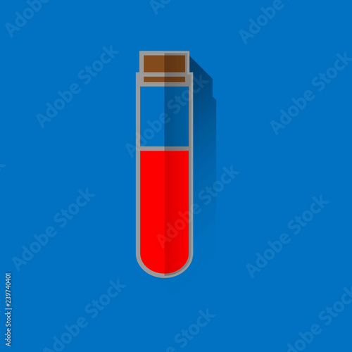 test tube icon, laboratory vector, Medicine symbol