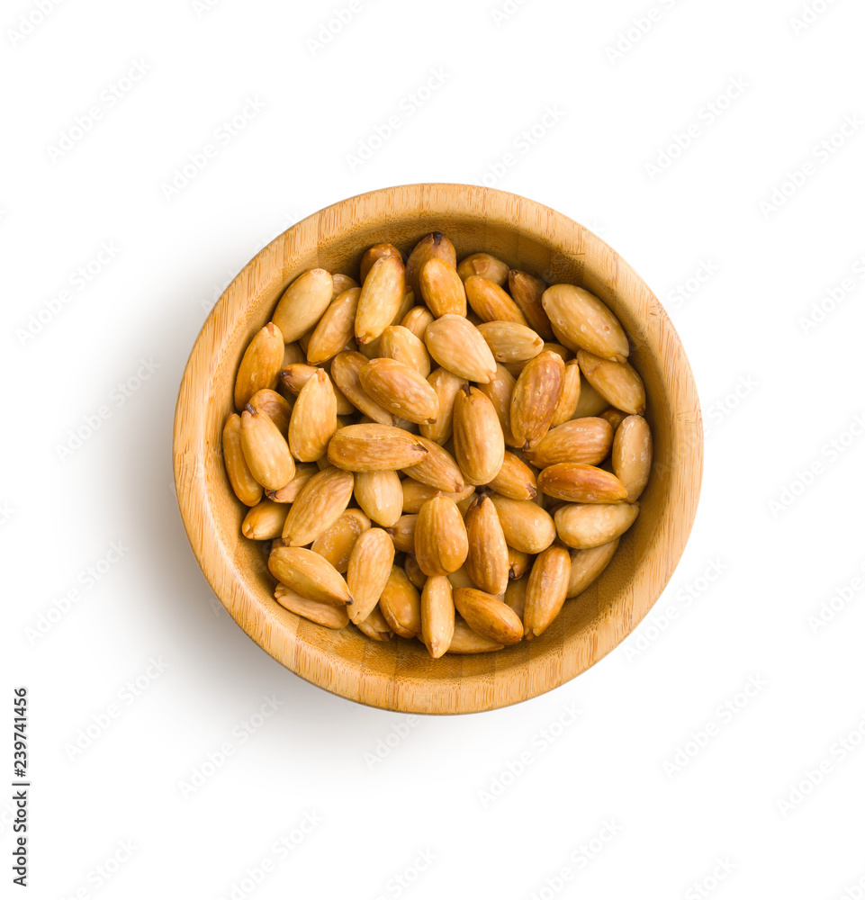 Salty roasted almonds. Salty roasted almonds.