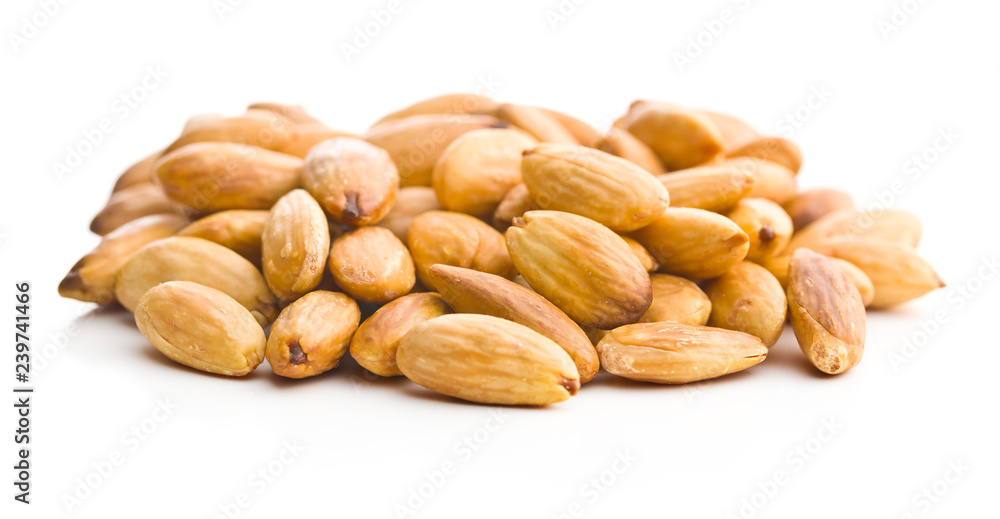 Salty roasted almonds. Salty roasted almonds.