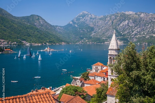 Kotor bay in Montenegro photo