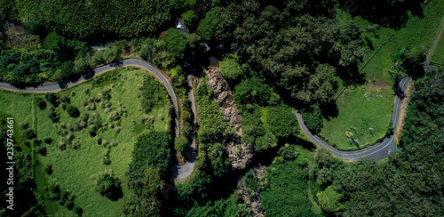 Aerial view of Road to Hana