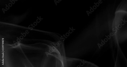 Wallpaper Mural Smoke background. White smoke floating through space against black background	 Torontodigital.ca