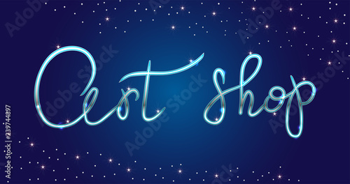 Logo Fashion studio. Custom handmade calligraphy, Vector brush lettering for fashion salon.