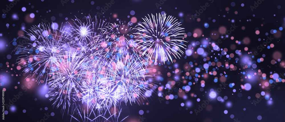 Fototapeta premium Wunderschönes Feuerwerk