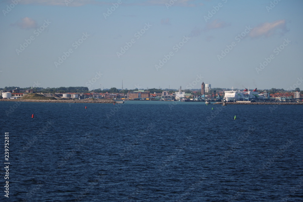 View from the ferry to Trelleborg, Baltic Sea Sweden