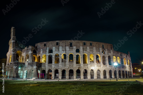 Roman Colosseum at night