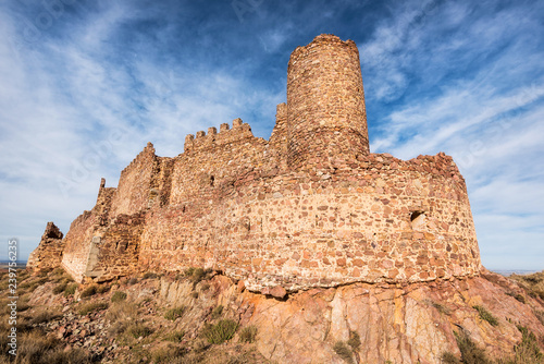 Ruins of Almonacid castle in Toledo, Spain.