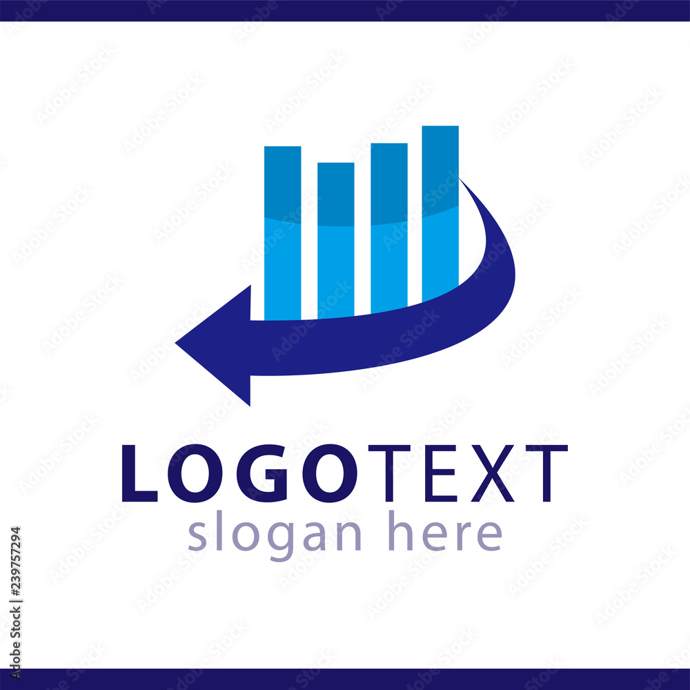 graph business logo vector template graph business logo vector template