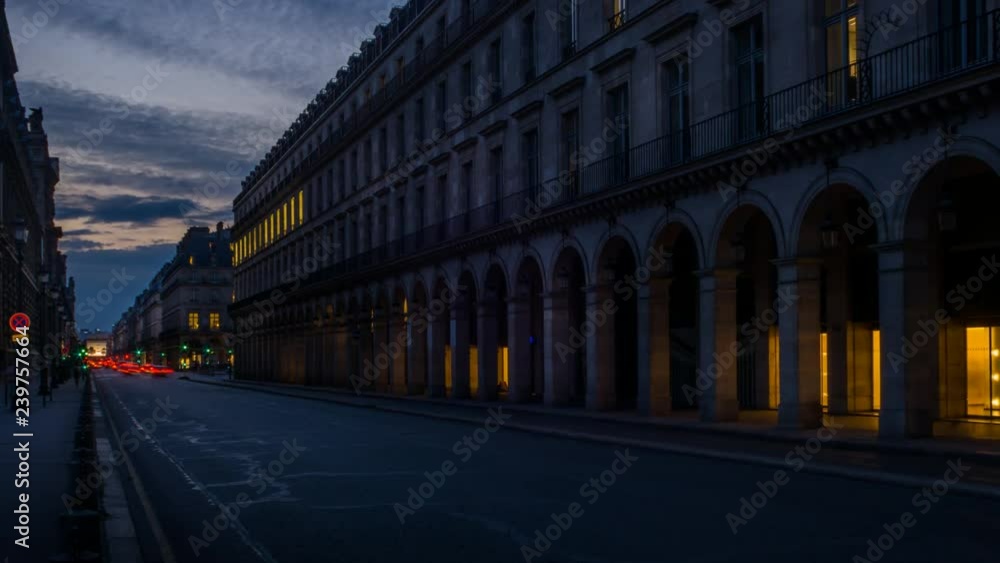 rue rivoli, Paris Timelapse