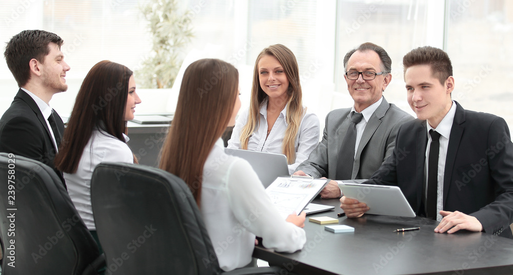 business team holds a workshop in the office business team holds a workshop in the office