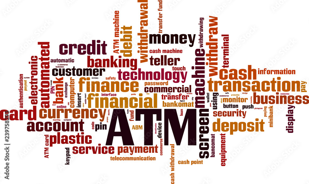 ATM word cloud ATM word cloud