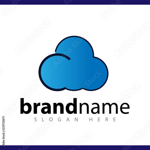 cloud logo vector template