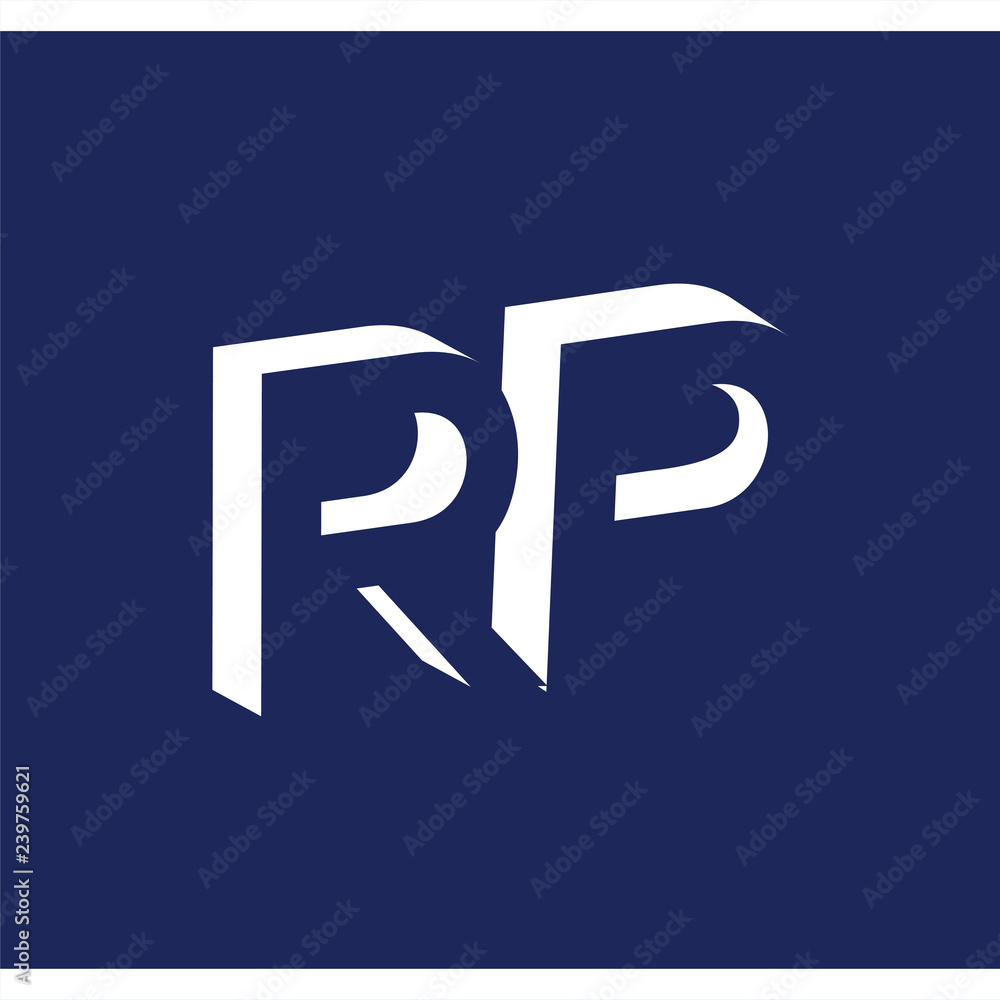 RP initial letter with negative space logo icon vector template RP initial letter with negative space logo icon vector template