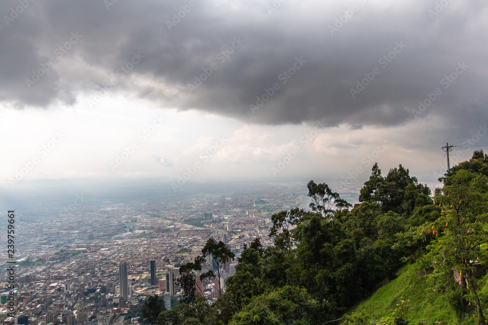 Fototapeta premium Vista panorámica Bogotá Colombia