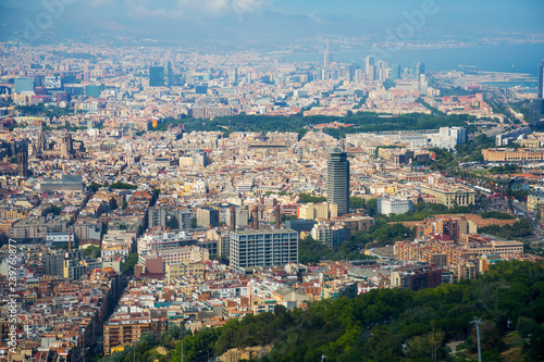 Historical neighbourhoods of Barcelona, view above © JackF