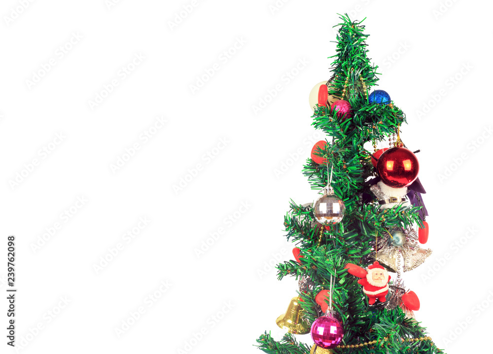 Beautiful christmas tree isolated on a white background - Image Beautiful christmas tree isolated on a white background - Image