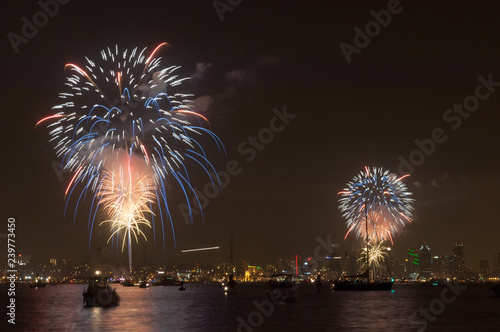 fireworks over san diego bay