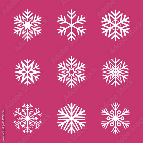 snowflake icon set