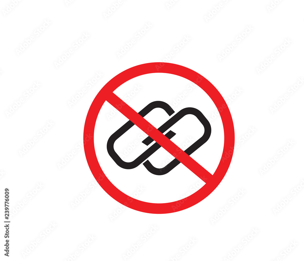 Linking not allow icon Linking not allow icon