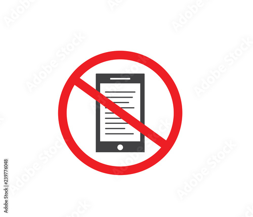 Mobile phone not allow icon 
