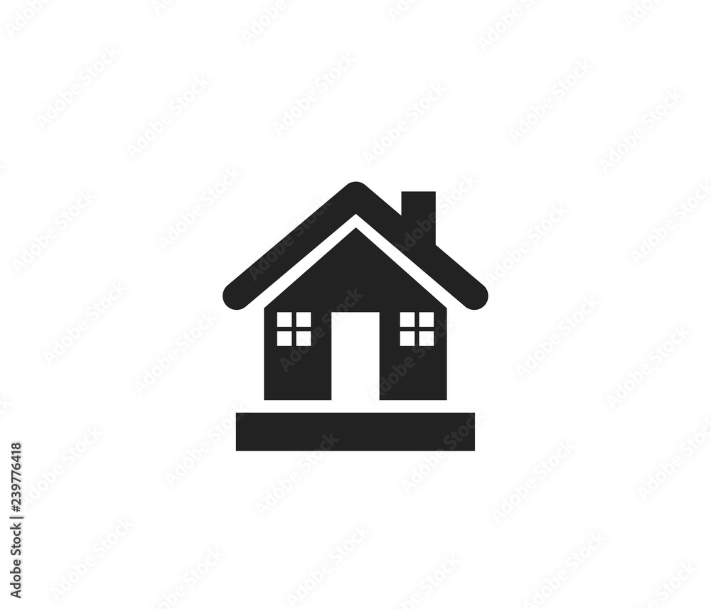Modern Home Black Icon Modern Home Black Icon