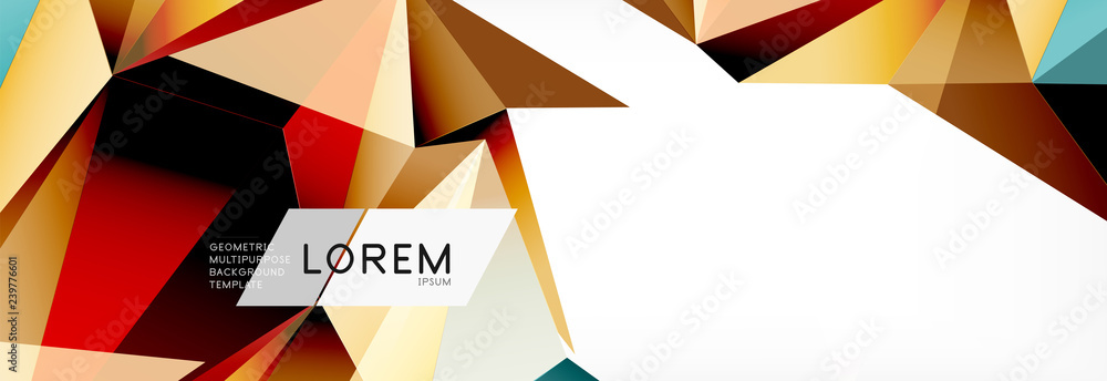 3d card on light backdrop. Abstract triangle pattern. Futuristic geometric background. 3d card on light backdrop. Abstract triangle pattern. Futuristic geometric background.