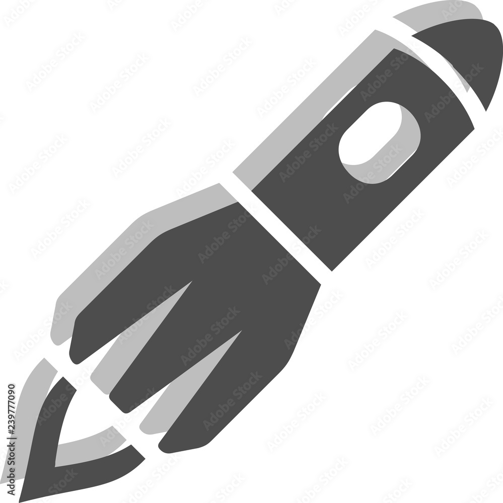 Vector logo rocket on white background. Vector logo rocket on white background.