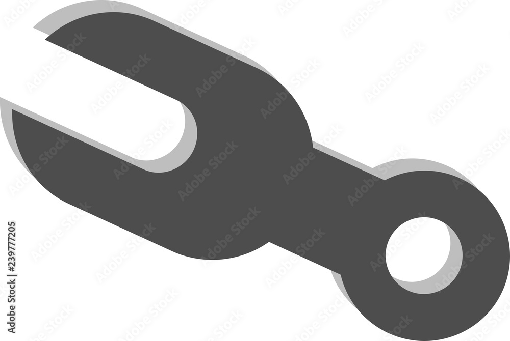 Vector logo screwdriver on a white background. Vector logo screwdriver on a white background.