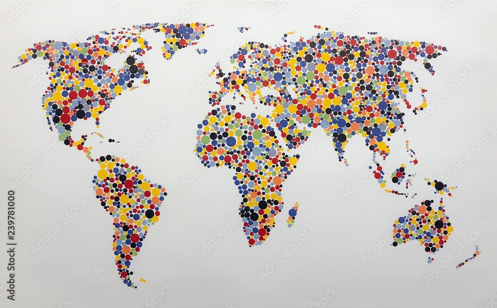 Fototapeta premium World map