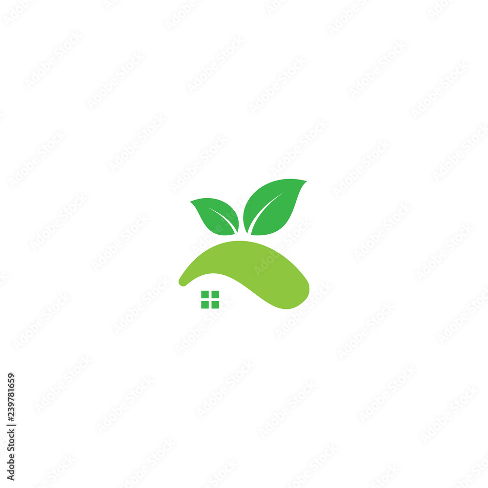 Green Eco House Logo Real Estate design vector template Green Eco House Logo Real Estate design vector template