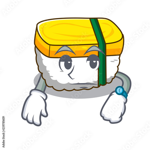 Waiting tamago sushi using an egg character