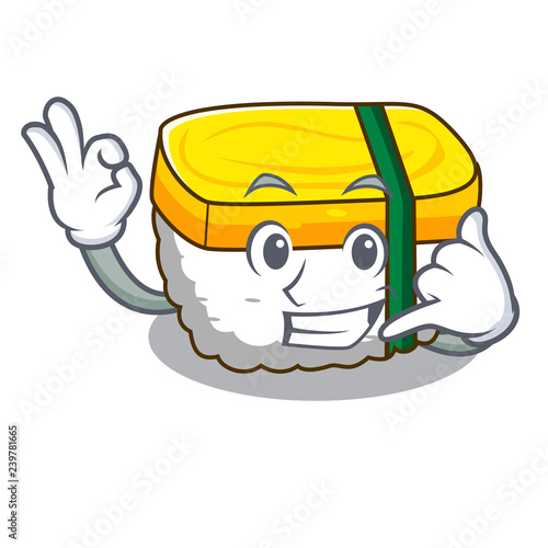 Call me tamago sushi using an egg character