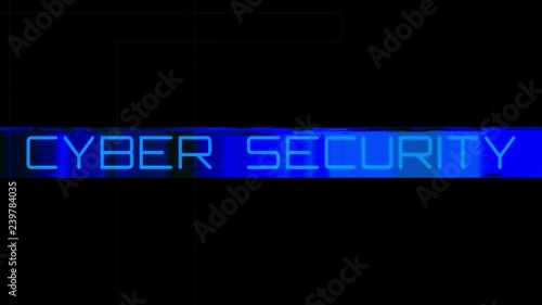 Cyber Security Title Type Animation [4K Loop]