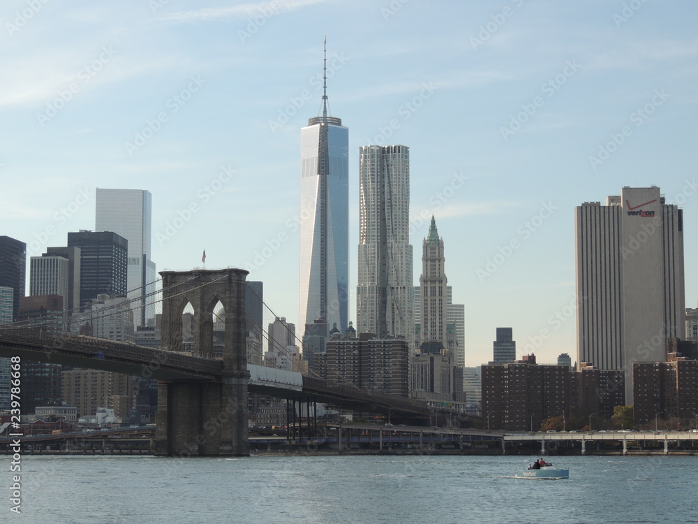 skyline of new york city