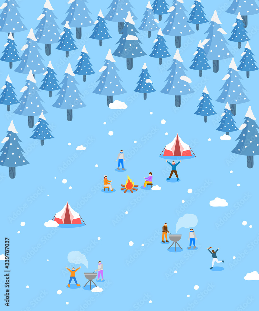 Winter story illustration Winter story illustration