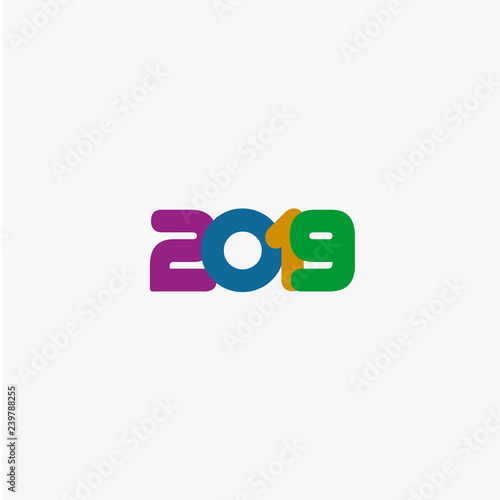 2019 Logo Vector Template Design Illustration