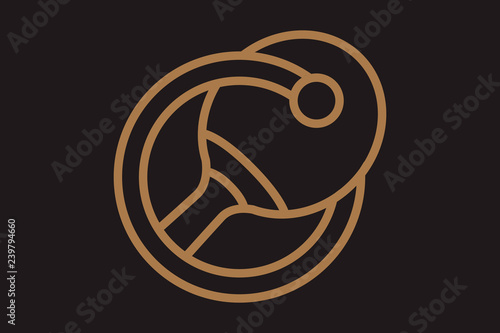 Table tennis ping pong label, club logo, badge and design elements. Sport logotype template