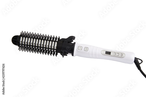 electric round heated brush