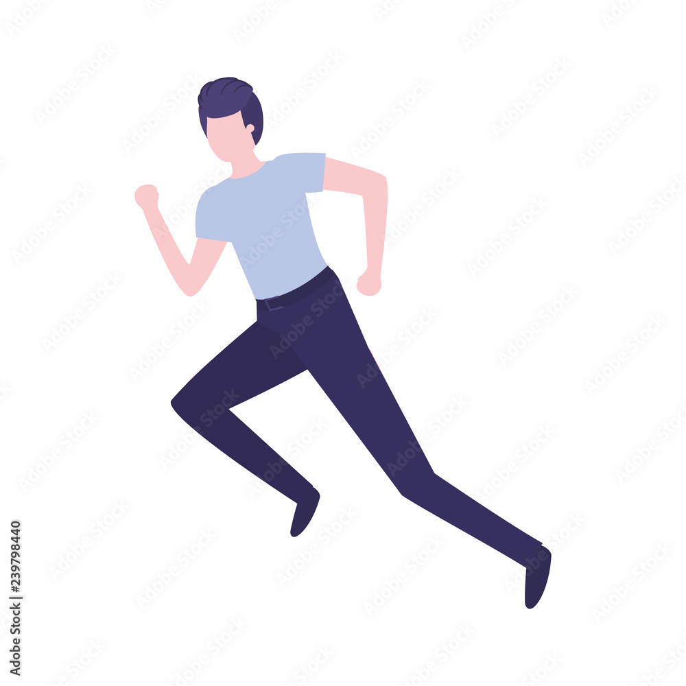 Fototapeta premium business man avatar character
