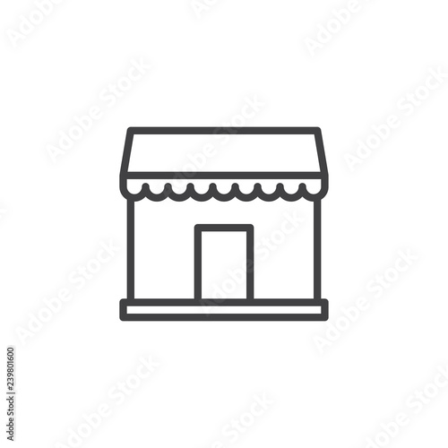 Wallpaper Mural Store front outline icon. linear style sign for mobile concept and web design. Shop building simple line vector icon. Symbol, logo illustration. Pixel perfect vector graphics Torontodigital.ca