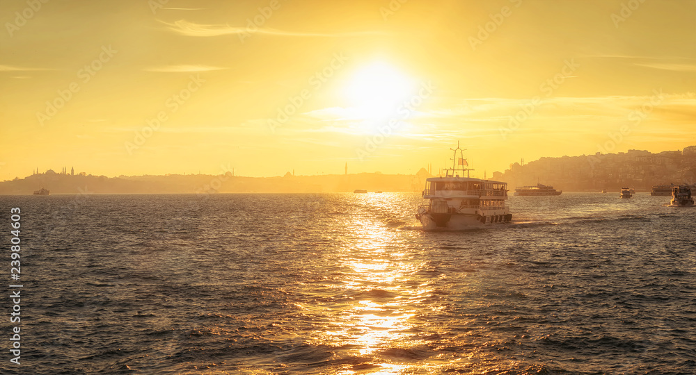 Passenger ship in the Bosporus