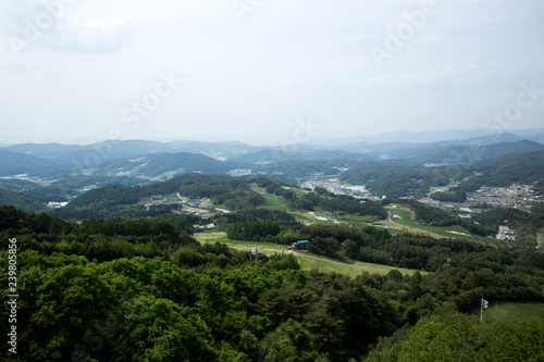 Fototapeta Naklejka Na Ścianę i Meble -  It is a golf course in Gangwon Province, Korea.