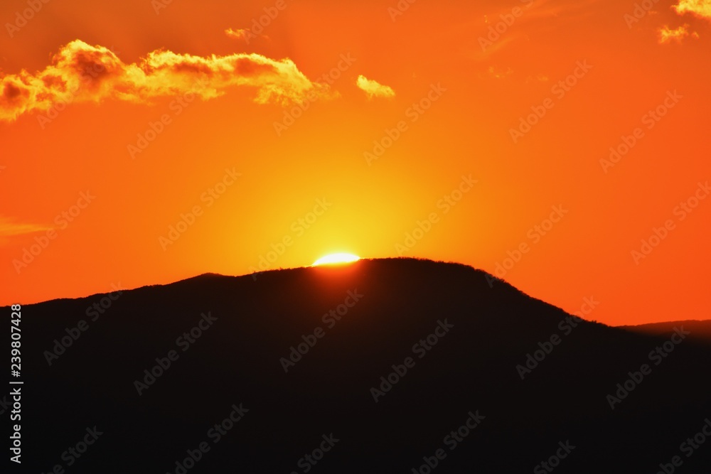 Obraz premium Spectacle of the sunset glow