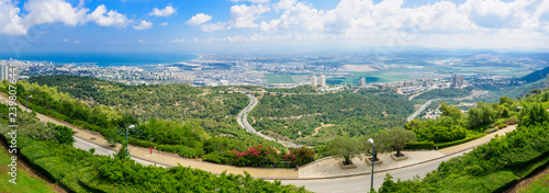 Panoramic view of the bay of Haifa