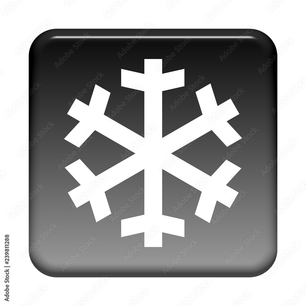 Obraz premium Schwarzer Button mit Icon