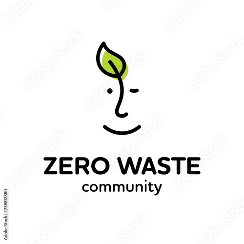 Vector Zero Waste Logo Design