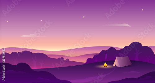 Landscape vector illustartion
