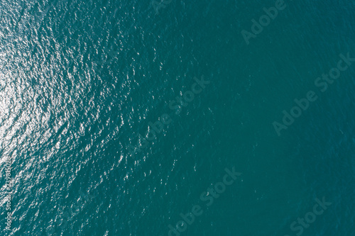 Aerial drone view of beautiful sea wave surface